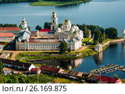 Россия, озеро Селигер, православный монастырь Нилова Пустынь. Стоковое фото, фотограф glokaya_kuzdra / Фотобанк Лори