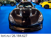 STUTTGART, GERMANY - MARCH 03, 2017: Sports car Dodge SRT Viper GTS Coupe, 2014. Europe's greatest classic car exhibition "RETRO CLASSICS" Редакционное фото, фотограф Sergey Kohl / Фотобанк Лори