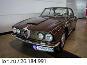 STUTTGART, GERMANY - MARCH 03, 2017: Executive car Alfa Romeo 2600 Sprint (Tipo 106), 1962. Europe's greatest classic car exhibition "RETRO CLASSICS" Редакционное фото, фотограф Sergey Kohl / Фотобанк Лори