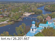 Siversky Donets river in Sviatohirsk, spring (2017 год). Стоковое фото, фотограф Валентин Лещименко / Фотобанк Лори