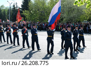 Парад посвященный 72-й годовщине Победы в Великой Отечественной войне. Бийск, Алтайский край (2017 год). Редакционное фото, фотограф Chere / Фотобанк Лори