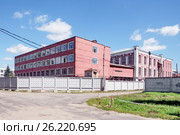 ОАО «Павловопосадская платочная мануфактура». Город Павловский Посад, Московская область (2016 год). Редакционное фото, фотограф stargal / Фотобанк Лори