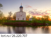 Боголюбово (Владимирская область). Церковь Покрова на Нерли (2017 год). Редакционное фото, фотограф Литвяк Игорь / Фотобанк Лори