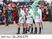 Генеральная репетиция парада в честь Дня Победы. Санкт-Петербург. (2017 год). Редакционное фото, фотограф Роман Рожков / Фотобанк Лори