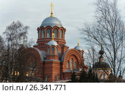 Московская область, город Хотьково, Собор Николая Чудотворца в Хотьковском монастыре. Стоковое фото, фотограф glokaya_kuzdra / Фотобанк Лори