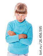 Upset cranky girl. Стоковое фото, фотограф Ольга Сапегина / Фотобанк Лори