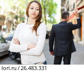 Quarrel between loving couple. Стоковое фото, фотограф Яков Филимонов / Фотобанк Лори