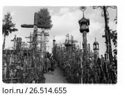 Гора крестов, Литва. Паломники. Редакционное фото, фотограф Борис Кавашкин / Фотобанк Лори