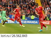 Кубок конфедераций FIFA 2017 в России. Матч Россия - Португалия. Федор Кудряшов № 13. Редакционное фото, фотограф Александр С. Курбатов / Фотобанк Лори