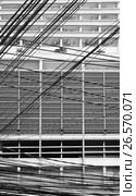 Wires and building lines in Bangkok. Стоковое фото, фотограф Roman Barelko / Фотобанк Лори