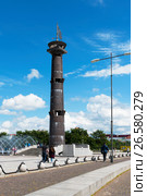Башня-маяк в парке 300-летия Санкт-Петербурга (2017 год). Редакционное фото, фотограф Александр Щепин / Фотобанк Лори
