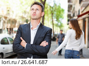 Annoyed guy after quarrel. Стоковое фото, фотограф Яков Филимонов / Фотобанк Лори