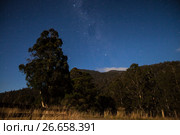Milky way above the mountain. Стоковое фото, фотограф Виталий Поздеев / Фотобанк Лори