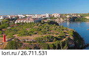 Остров  Исла дель Реи (Isla del Rey).  Маон, Менорка, Испания (2017 год). Стоковое видео, видеограф Вадим Хомяков / Фотобанк Лори