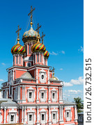 Рождественская (Строгоновская) Церковь Собора Пресвятой Богородицы. Нижний Новгород (2017 год). Стоковое фото, фотограф Александр Щепин / Фотобанк Лори