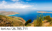 View of Mirabello Bay, Sitia, Crete, Greece (2017 год). Стоковое фото, фотограф photoff / Фотобанк Лори