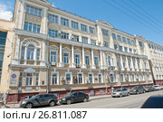 Дом купца А. Д. Рычина. ННГАСУ. Улица Ильинская, дом 65. Нижний Новгород. Россия (2017 год). Редакционное фото, фотограф E. O. / Фотобанк Лори