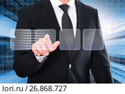Male testing digital monitor and touchscreen. Стоковое фото, фотограф Яков Филимонов / Фотобанк Лори
