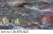 Река Их Сайр в урочище Цагдуулт в Монголии / Rapids and stones of small mountain river Ih Sair in natural boundary Tsagduult, Mongolia (2017 год). Стоковое видео, видеограф Сергей Пристяжнюк (Serg Zastavkin) / Фотобанк Лори