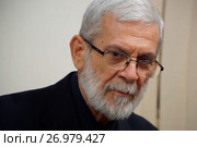 Иоаннис Папахронис (Ioannis Papachronis), хормейстер Византийского хора «Святого Иоанна Дамаскина» (2017 год). Редакционное фото, фотограф Константин Белихов / Фотобанк Лори