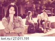 Teenager girl outcast. Стоковое фото, фотограф Яков Филимонов / Фотобанк Лори