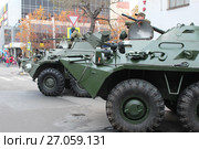 Россия, Мурманск - 07.10.2017: БТР. Выставка военной техники на Дне города. Редакционное фото, фотограф Юлия Юриева / Фотобанк Лори