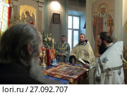 Престольный праздник храма, Покров Пресвятой Богородицы, город Балашиха (2017 год). Редакционное фото, фотограф Дмитрий Неумоин / Фотобанк Лори