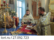 Престольный праздник храма, Покров Пресвятой Богородицы, город Балашиха (2017 год). Редакционное фото, фотограф Дмитрий Неумоин / Фотобанк Лори