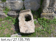 Резьба по камню в храме Тхаба-Ерды, Ингушетия (2017 год). Стоковое фото, фотограф Ирина Яровая / Фотобанк Лори