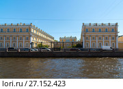 St. Petersburg, Russia - June 04.2017. Museum-Estate Derzhavin. Embankment of Fontanka River, 118. Редакционное фото, фотограф Володина Ольга / Фотобанк Лори