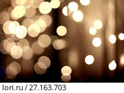 festive golden bokeh background. Стоковое фото, фотограф Ярослав Данильченко / Фотобанк Лори