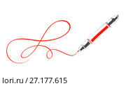 Sketch doodles waterproof marking pen. Brush marker pen vector illustration. Стоковая иллюстрация, иллюстратор Happy Letters / Фотобанк Лори