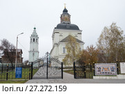 Город Тула, Вид на Николо-Зарецкую церковь пасмурной осенью (2017 год). Стоковое фото, фотограф Игорь Низов / Фотобанк Лори