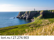 Мыс и маяк Ламанон, остров Сахалин. Стоковое фото, фотограф Поволкович Федор / Фотобанк Лори