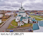 Собор Троицы Живоначальной. Вид с колокольни. Соликамск. Пермский край (2013 год). Редакционное фото, фотограф Сергей Афанасьев / Фотобанк Лори