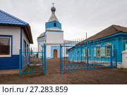 Ужур. Вход в Храм святых первоверных апостолов Петра и Павла (1824). (2017 год). Стоковое фото, фотограф Светлана Попова / Фотобанк Лори