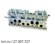 Engine block with four cylinders and four valves per cylinder. Стоковое фото, фотограф Курганов Александр / Фотобанк Лори