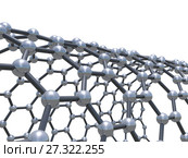 Single-walled zigzag carbon nanotubes 3 d. Стоковая иллюстрация, иллюстратор EugeneSergeev / Фотобанк Лори