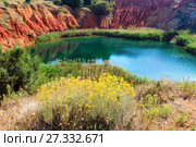 Bauxite Lake Cave near Otranto, Italy. Стоковое фото, фотограф Юрий Брыкайло / Фотобанк Лори