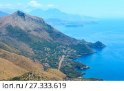 Tyrrhenian sea coast near Maratea, Italy (2017 год). Стоковое фото, фотограф Юрий Брыкайло / Фотобанк Лори