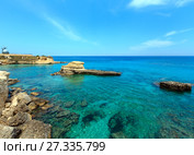 Beach Torre Sant'Andrea, Salento, Italy (2017 год). Стоковое фото, фотограф Юрий Брыкайло / Фотобанк Лори