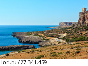 Bue Marino Beach, Macari, Sicily, Italy (2017 год). Стоковое фото, фотограф Юрий Брыкайло / Фотобанк Лори
