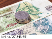 Coins and banknotes of the Republic of Georgia. Стоковое фото, фотограф Евгений Ткачёв / Фотобанк Лори