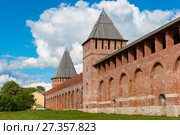 Смоленская крепость. Башни Зимбулка и Долгочевская. Смоленск (2016 год). Стоковое фото, фотограф Александр Щепин / Фотобанк Лори