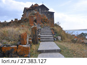 A staircase leads to the monastery Hayravank. Armenia (2016 год). Стоковое фото, фотограф Мартынов Антон / Фотобанк Лори