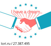 illustration Martin Luther King Day. Стоковая иллюстрация, иллюстратор Седых Алена / Фотобанк Лори