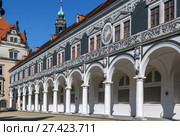 Langer Gang (long corridor), Dresden,Germany (2015 год). Стоковое фото, фотограф Boris Breytman / Фотобанк Лори