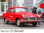 Штабной пожарный автомобиль ГАЗ 21 "Волга" (2017 год). Редакционное фото, фотограф Александр Щепин / Фотобанк Лори
