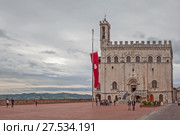 Палаццо-деи-Консоли. Губбио. Италия. (2014 год). Редакционное фото, фотограф Сергей Афанасьев / Фотобанк Лори