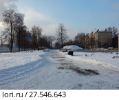 Улица Николая Химушина. Район Метрогородок. Город Москва (2018 год). Стоковое фото, фотограф lana1501 / Фотобанк Лори